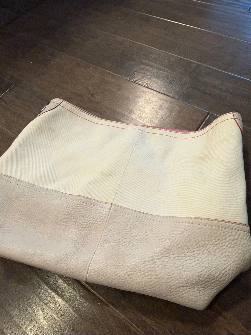 Vintage Canvas Coach Hobo Purse missing strap